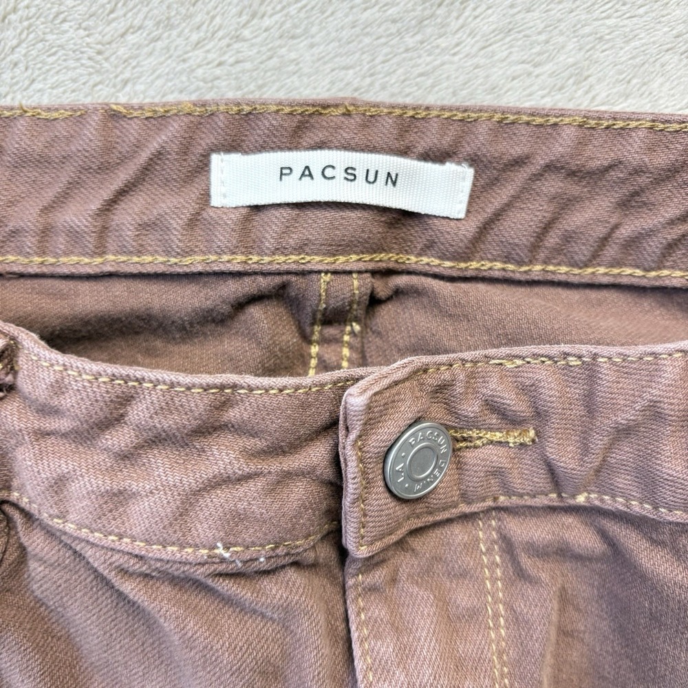 Pacsun Jeans Womens Sz 29 Mocha Brown Eco Low Rise 70's Flare - Picture 3 of 10